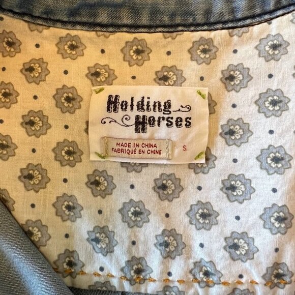 Anthropologie Holding Horses Dakota Embroidered Shirt - Picture 7 of 10